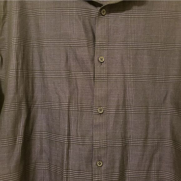 Marc Anthony slim fit purple/black collard button-down - Picture 2 of 9